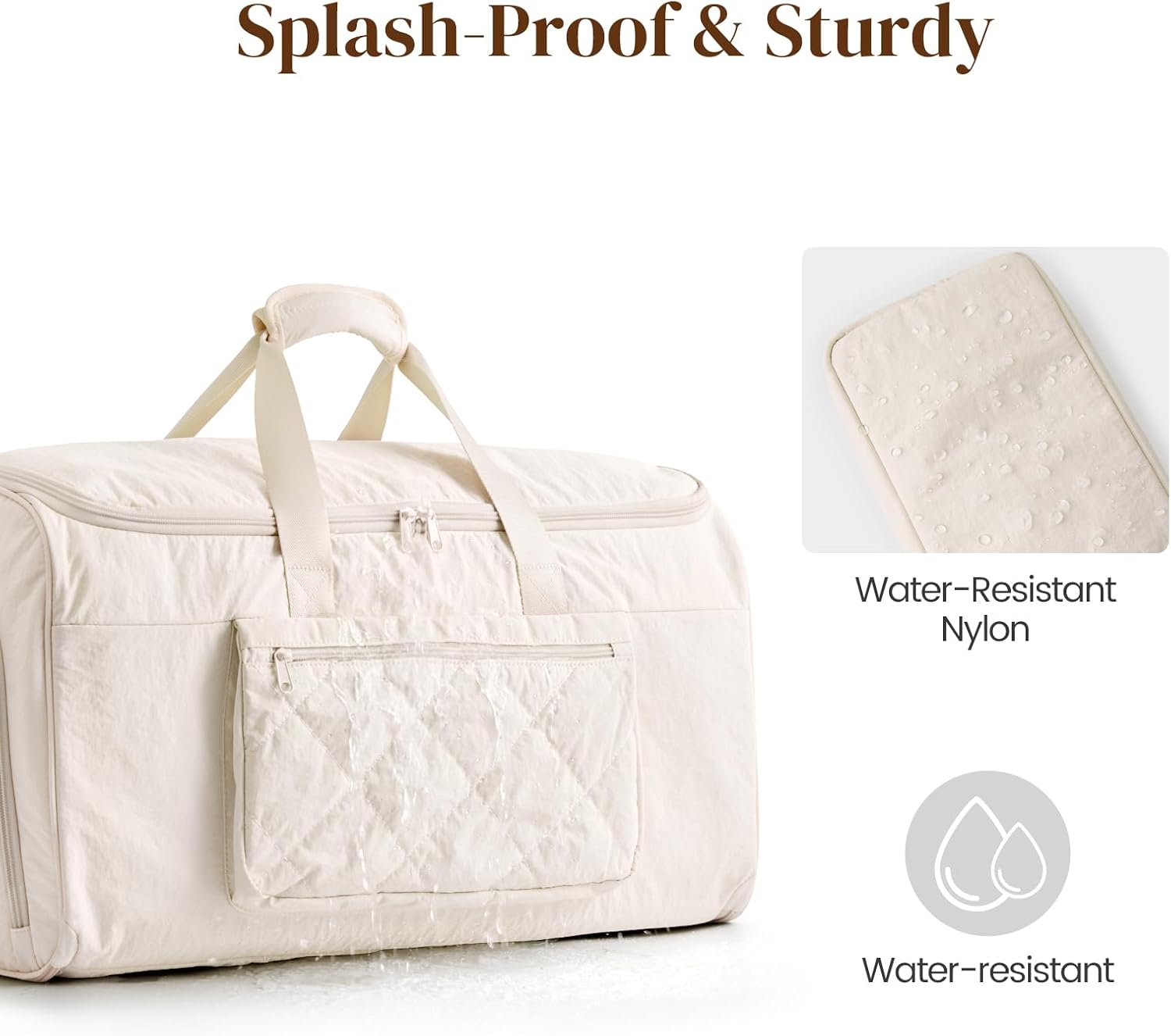 S-ZONE Garment Duffle Bags for Travel Carry on Convertible 2 in 1 Suit Bags Hanging Suitcase with Toiletry Bag 50L - Image 2