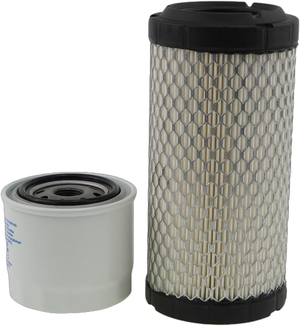 DVPARTS Air & Oil Filter Kit 16097-0010 11013-1290 Compatible with Kawasaki Mule Pro-FXT/Pro-FX/Pro-FXR (KAF820 Engine)