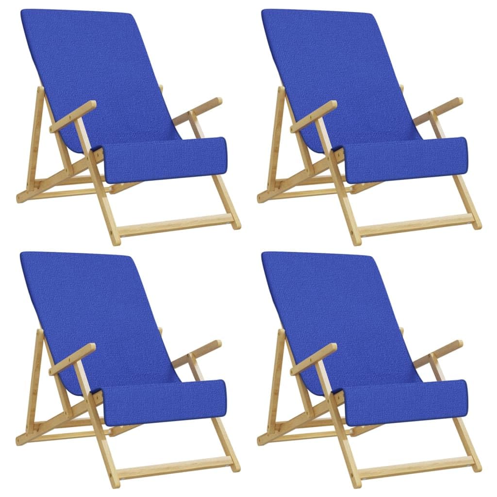 Fengshui Toallas de playa (4 unidades, 60 x 135 cm), color azul