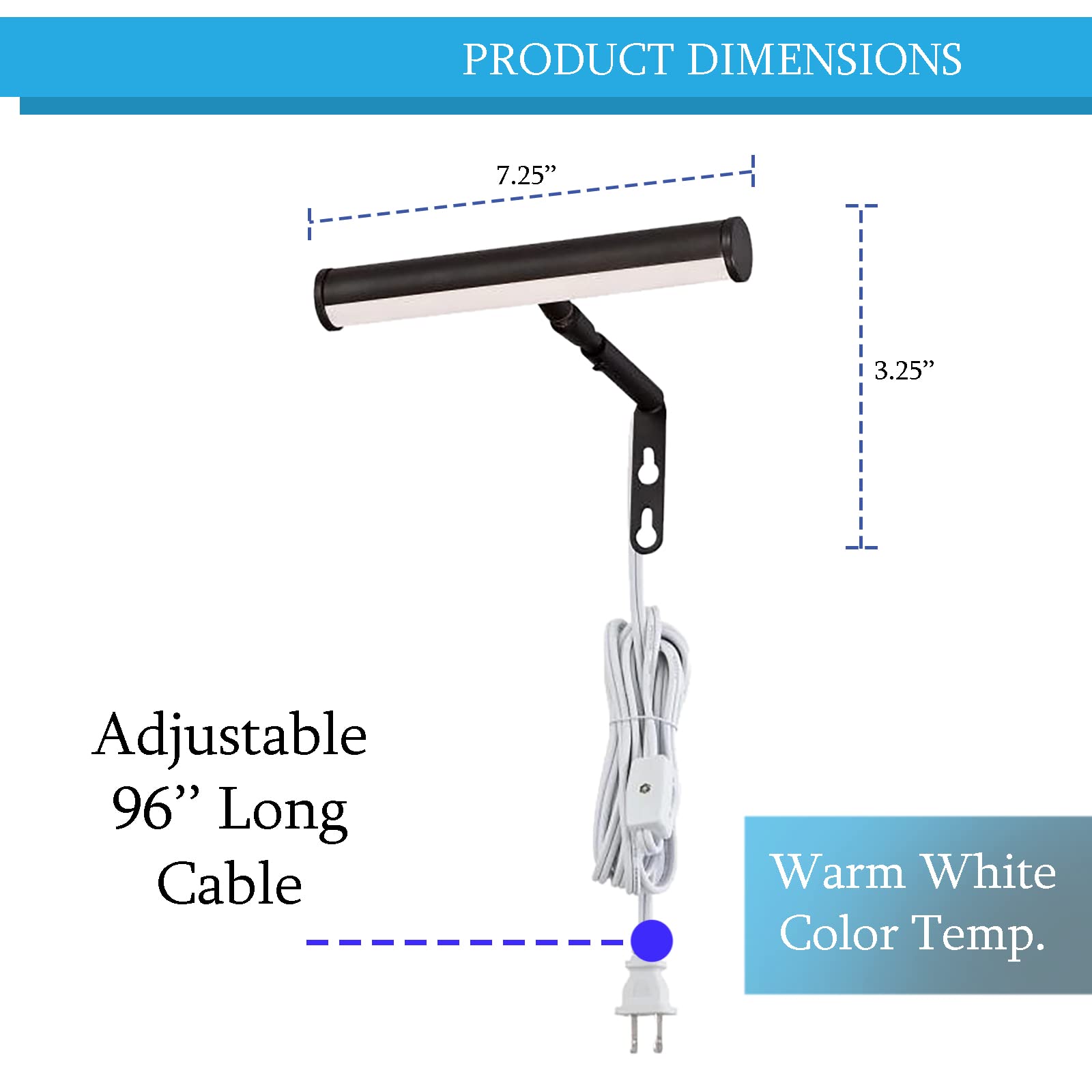 Ciata Picture Light, 7-Inches Picture Frame Light Integrated LED Art - View #8