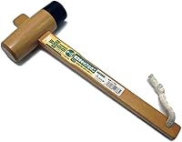 Vista 3 de Mazo de martillo japonés de madera y goma de SUN UP Carpintero Kiduchi Herramienta 1.772 in GW-45