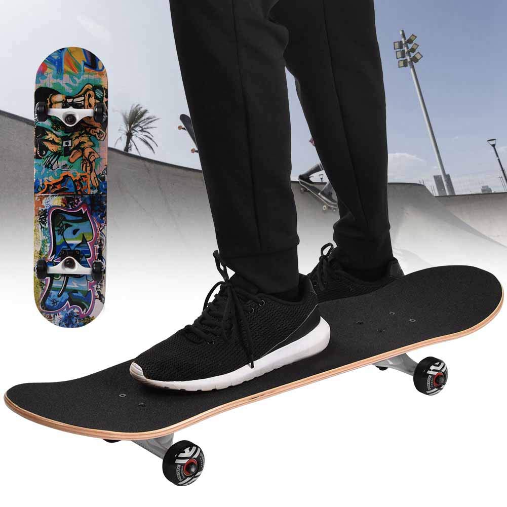 Tabla de Surfskate Profesional Alta 79 × 19 × 10 Deportes Al Aire Tabla Larga de Madera de Arce para Adultos de 4 Ruedas para Entretenimiento