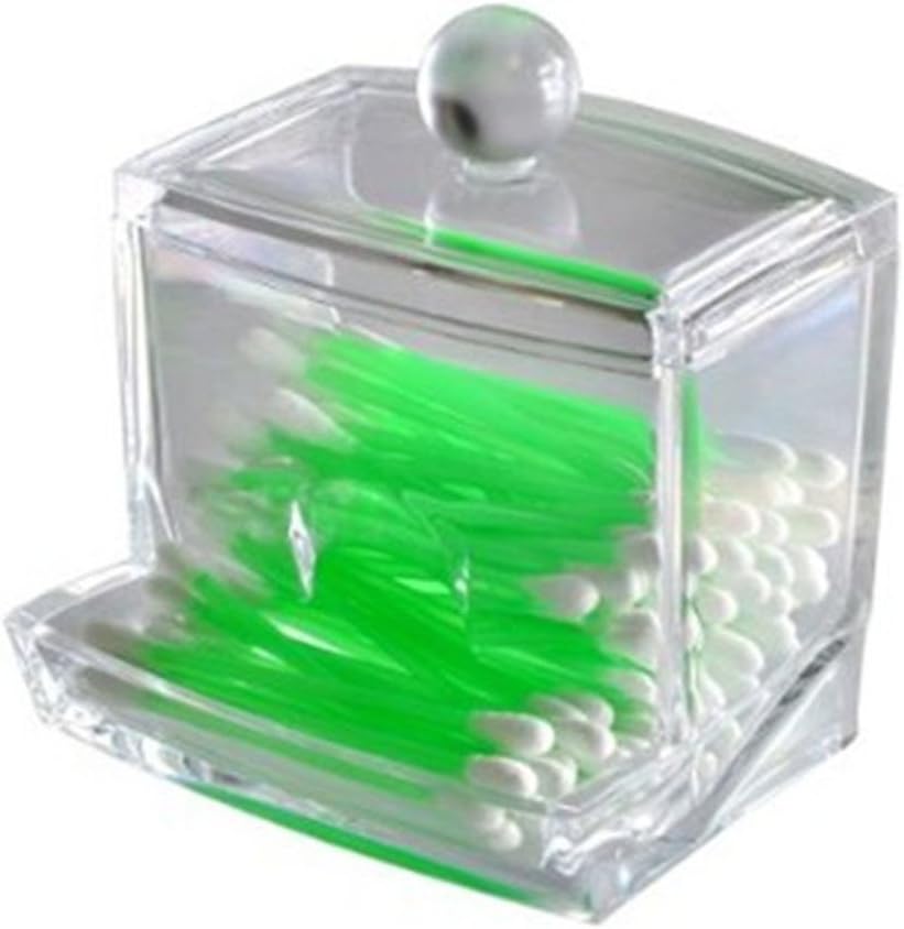Amazon.com: LAAT Acrylic Cotton Box Stems Holder Box Cotton-Pad ...