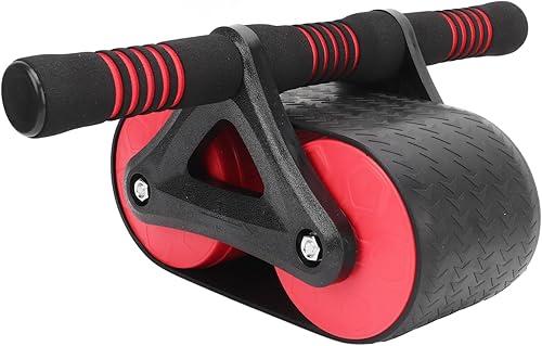 Miniatura 7 de Rueda abdominal automática con respaldo elástico  Diseño de 2 ruedas para la fuerza del núcleogimnasio en casaapto para principiantes  Mango