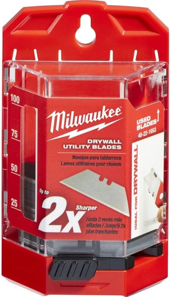 Milwaukee 48-22-1953 50-Piece Drywall Utility Knife Blades