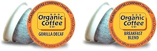 Compostable Coffee Pods - Gorilla Decaf (80 Ct) + Breakfast Blend (36 Ct) K Cup Compatible including Keurig 2.0, Medium Roast, USDA Organic