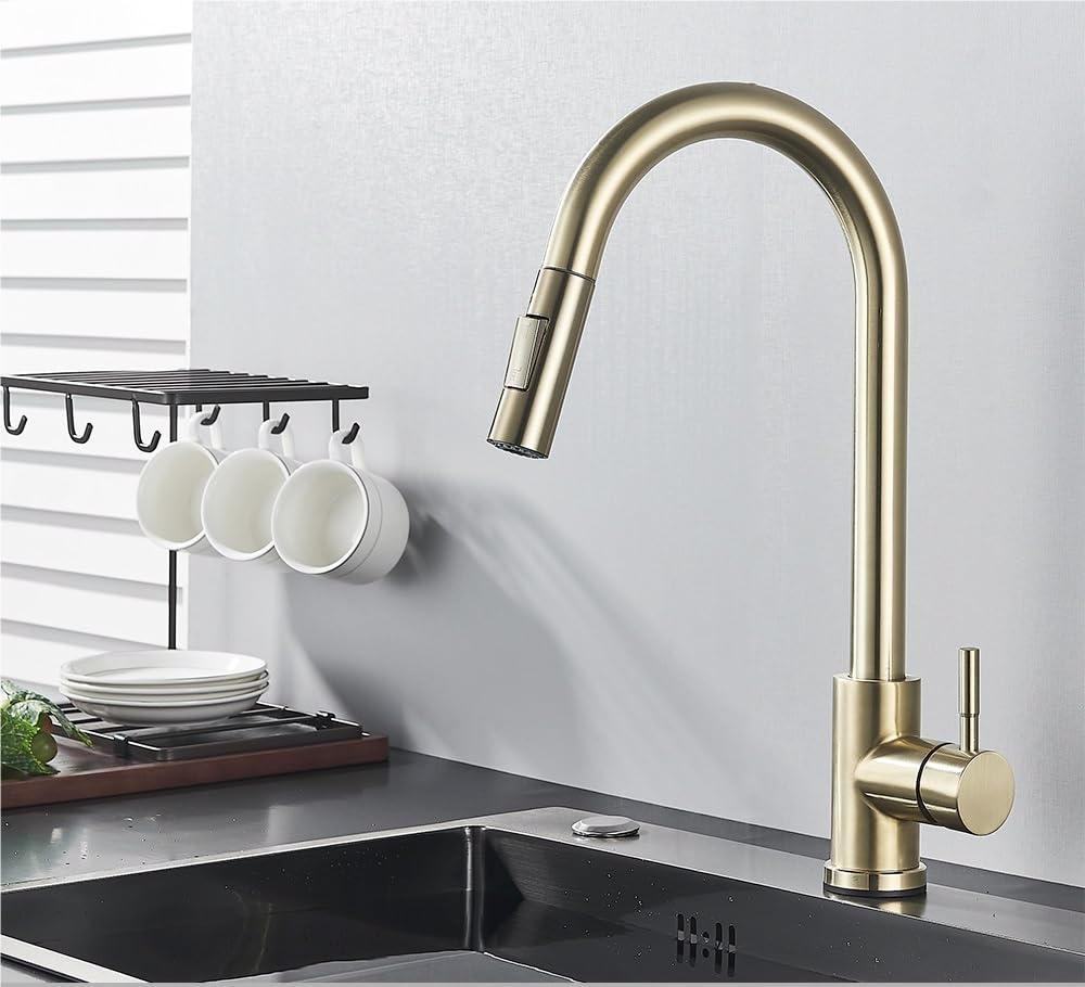 Robinet de cuisine à capteur extractible pour simplifier vos recettes