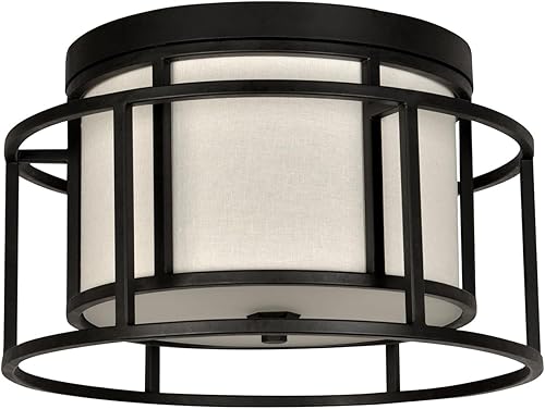 Miniatura 2 de Diseñador Brian Patrick Flynn's Hulton 2 Light Matte Black Hulton - Soporte de techo