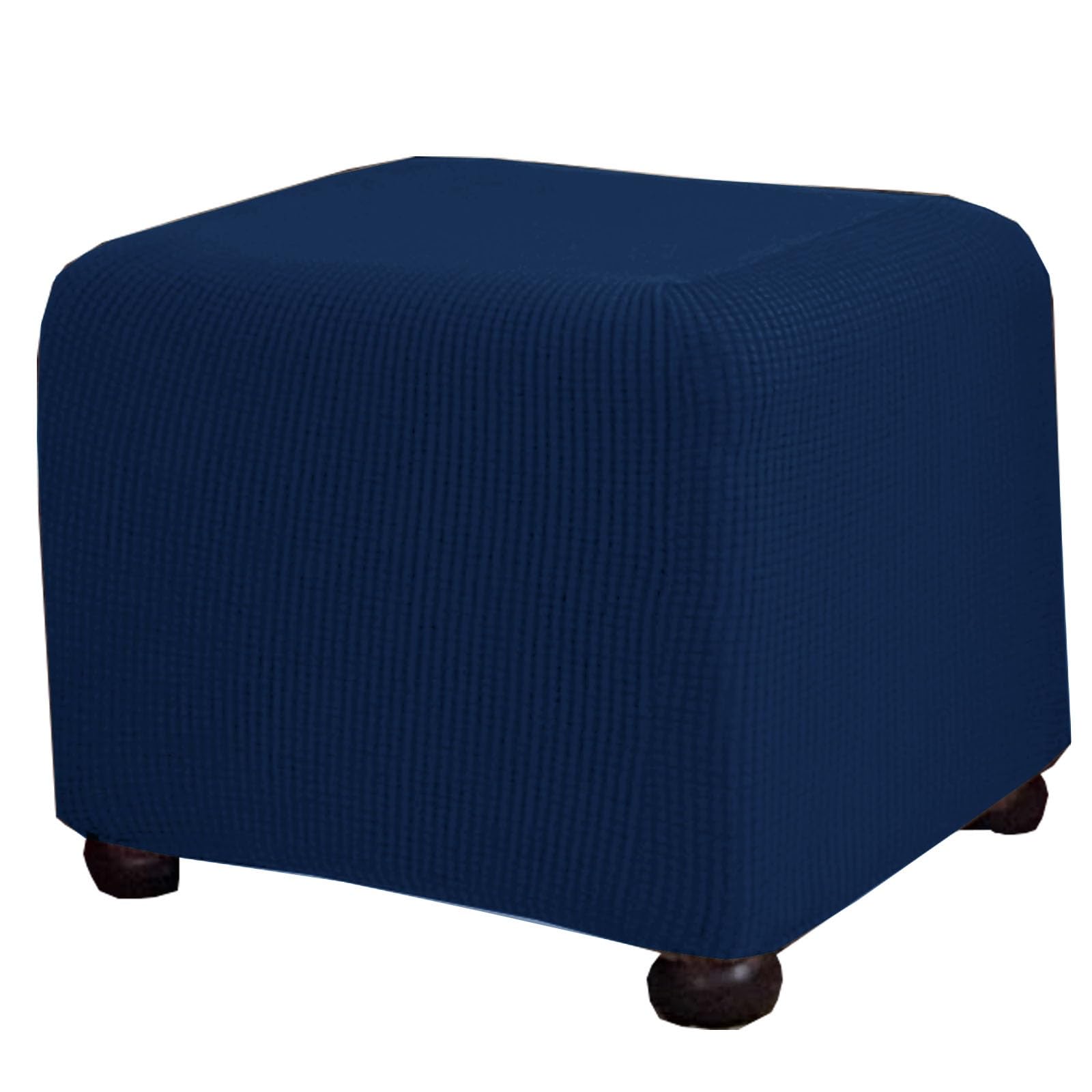 Miecoae Stretch Fabric Ottoman Cover Square Foot Stool Covers Rectangular 10 14 16 18 20 22 26 30 32 34 35 38 in Stool Cover Furniture Covers(C1,86-96x35-50x35-45)