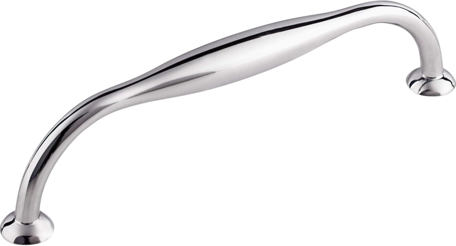 Top Knobs TK384BSN Chareau Collection 5-1/16" Shrewsbury D Pull, Brushed Satin Nickel