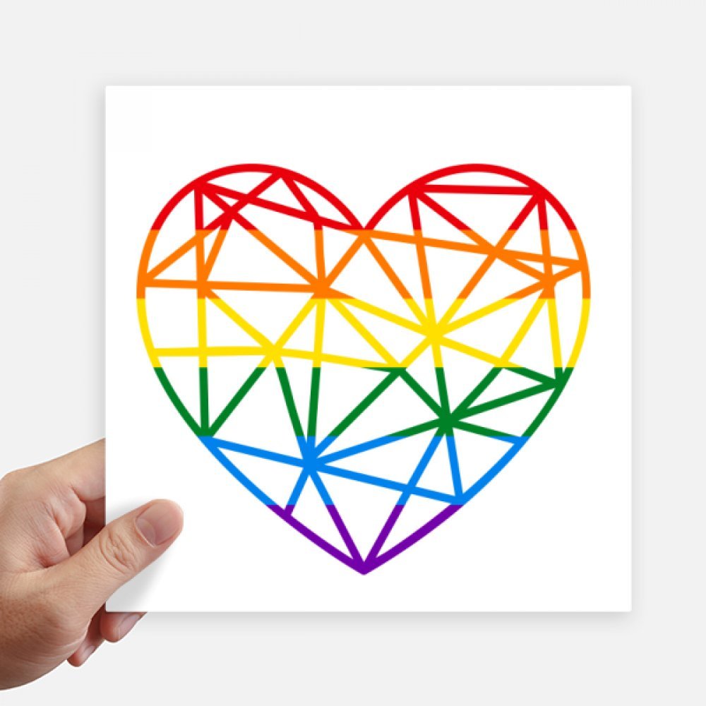 Autocollant LGBT Arc-en-Gay de 20 cm pour Ordinateur Portable et Valise DIYthinker