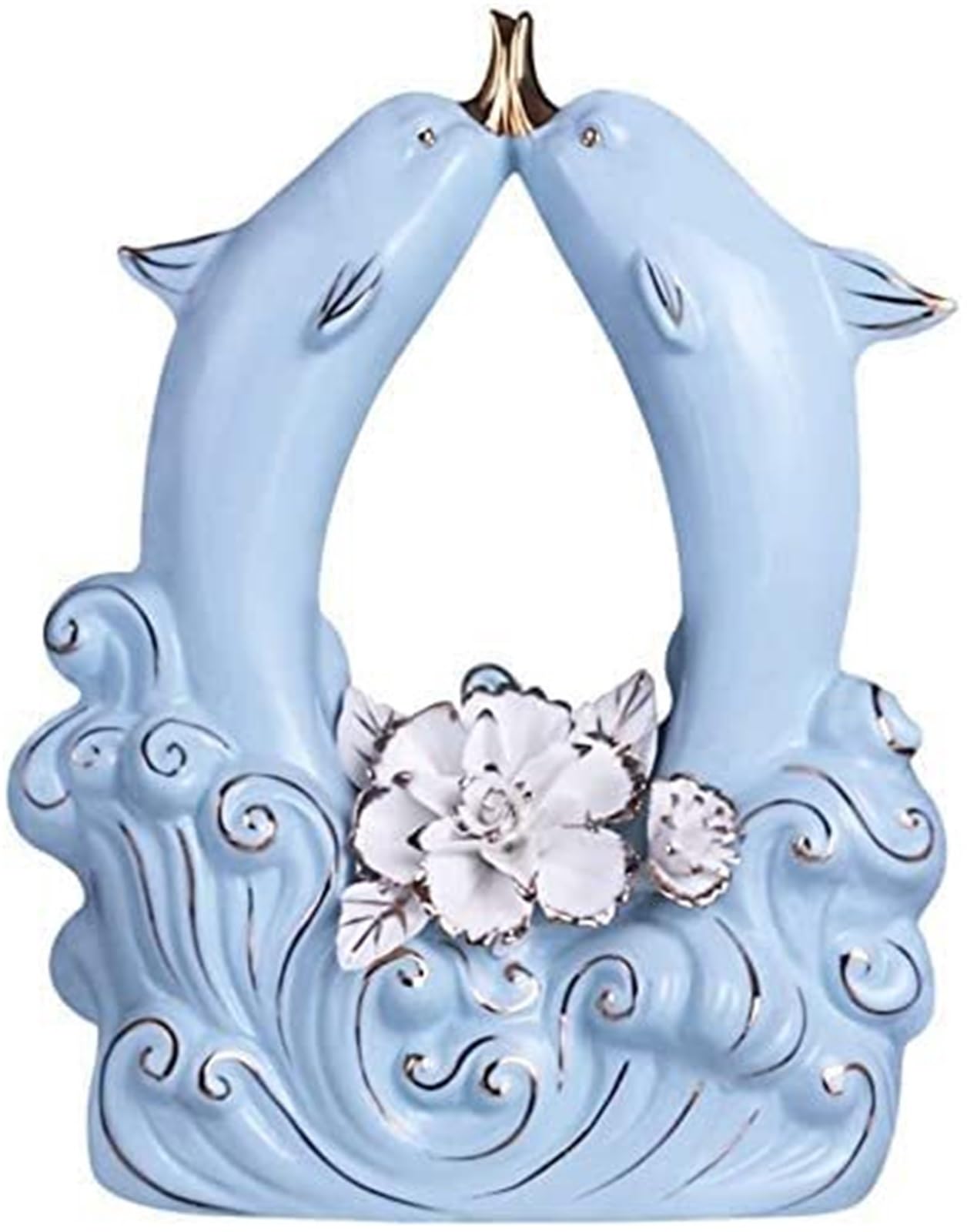Dekoracja życia morskiego, figurki delfinów, rzeźby porcelanowe, dekoracja ogrodowa, akcesoria nocne