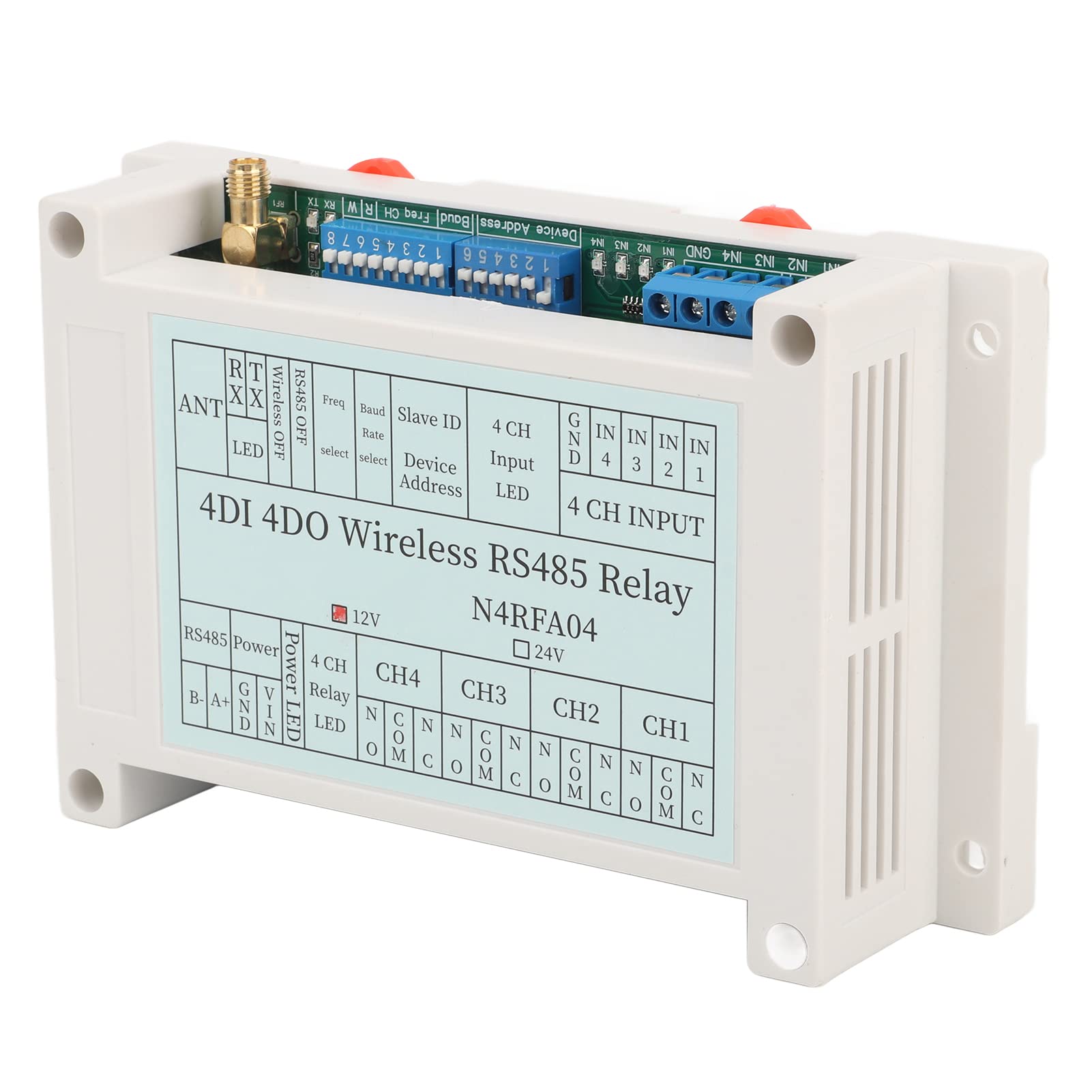 Jeffergarden Funk Relais Modul Sender 4 Kanal Fernbedienung Board for (12V)