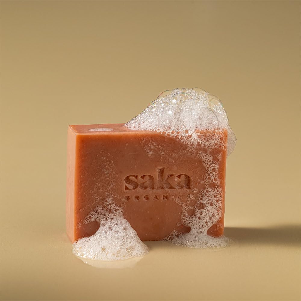 Saka Organics Flirtatious Sonnet Rose Soap with Shea Butter | Handcrafted, Vegan & Plant-Based | Sulphate & Paraben-Free | Glowing Skin with Floral Fragrance | 120g (Pack of 1) 2