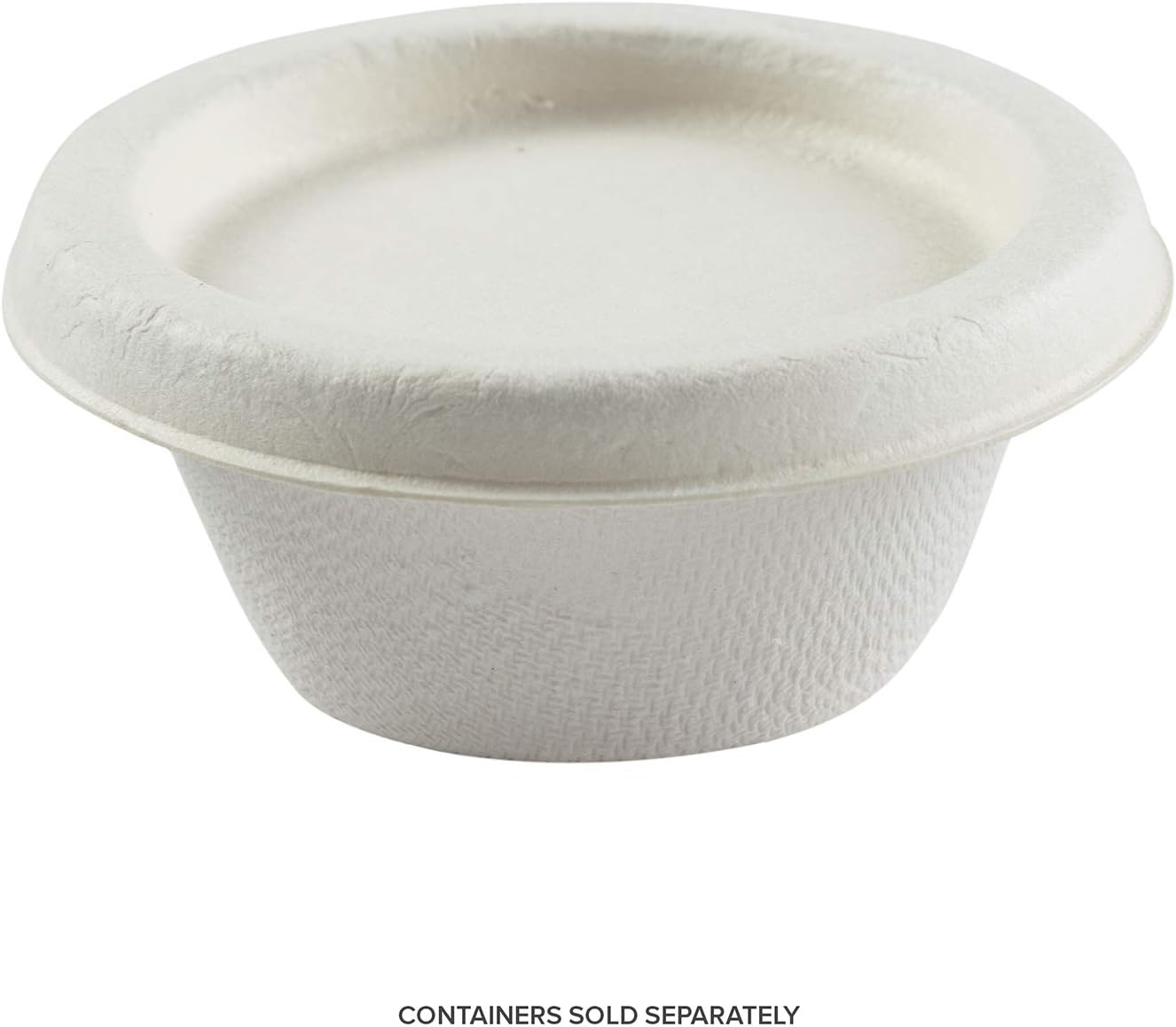 PrimeWare 2-oz. Sugarcane Portion Cup Lid/Case / 2,500-ct.