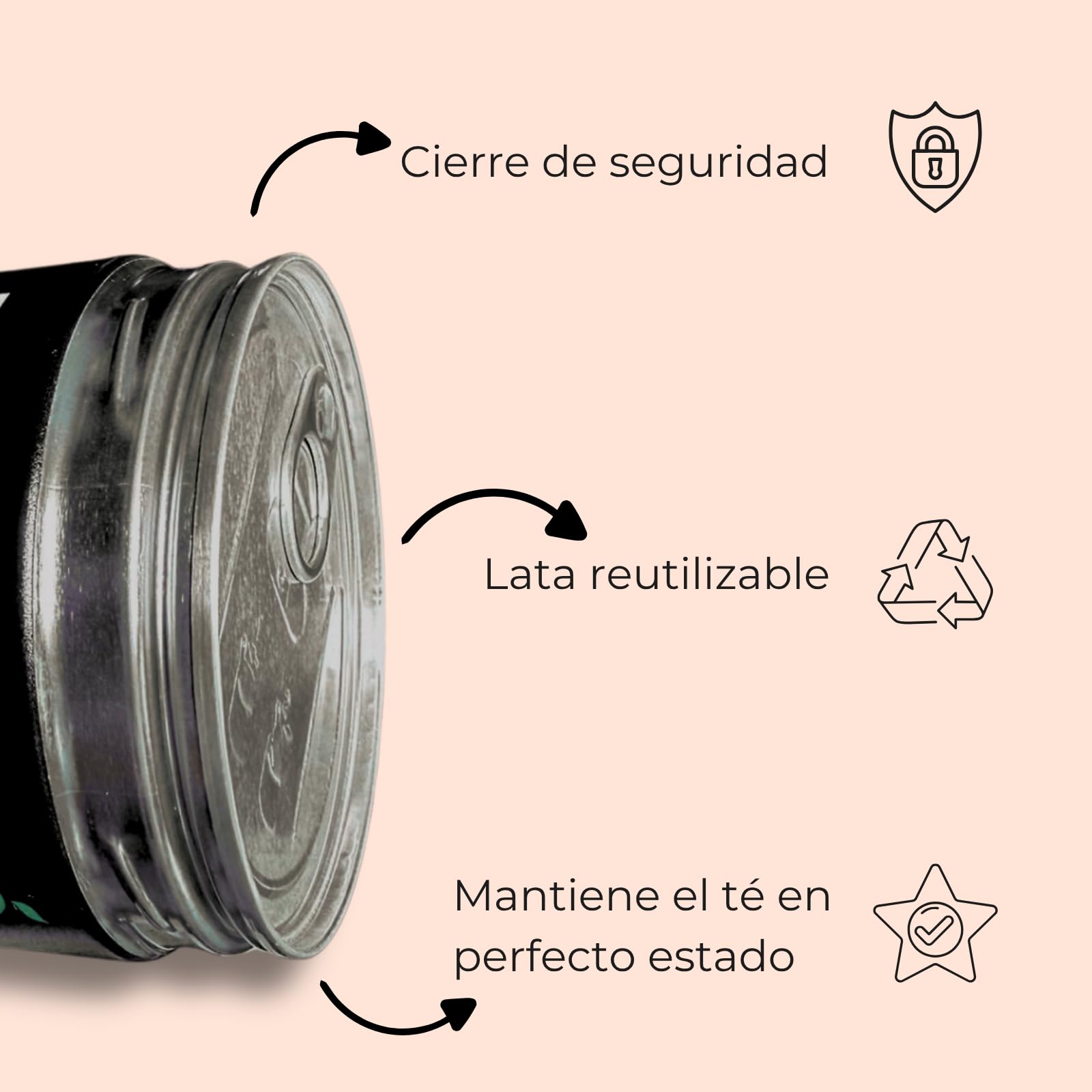 FUSIONATÉ Té Rojo Pu Erh a Granel, Lata 150 g de Té Fermentado Natural, Depurativo y Digestivo, 100% Natural, Ideal para Infusión Caliente o Fría, Té Chino Tradicional
