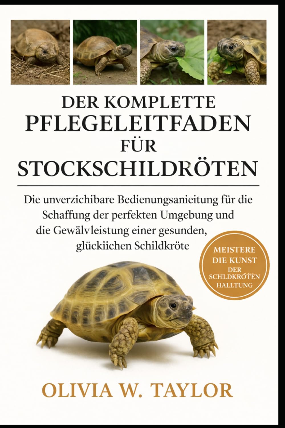 DER KOMPLETTE PFLEGELEITFADEN FÜR STOCKSCHILDKRÖTEN: Die unverzichtbare Bedienungsanleitung für die Schaffung der perfekten Umgebung und die Gewährleistung einer gesunden, glücklichen Schildkröte