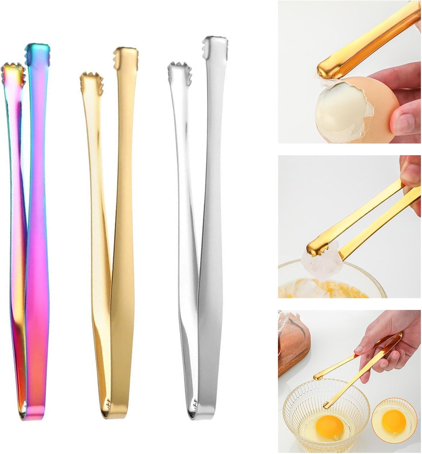 Professional Ices Tongs Utensils for Bartending Cooking and Camping Essential Multipurpose Ices Tongs for Camping and Home