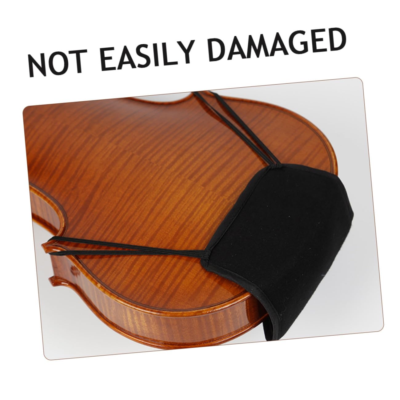 MAGICLULU Almohadilla de Barbilla para Tocar y Presentaciones Musicales y Fácil de Usar Varios estilos Negra de Tela Suave Diseño Compacto, Antideslizante Varios estilos para Violín