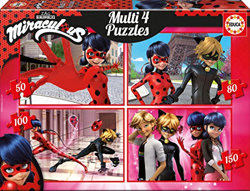 Preisvergleich Produktbild Educa borrás 17466 Puzzle Multi 4 Miraculous Ladybug