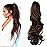 Mitrygreen Claw Clip Ponytail Extension 18 Clip in Wavy Ponytail Hair extensions Long Pony Tails for Women Extensions Dark Brown Mix Light Auburn Wave Hairpiece