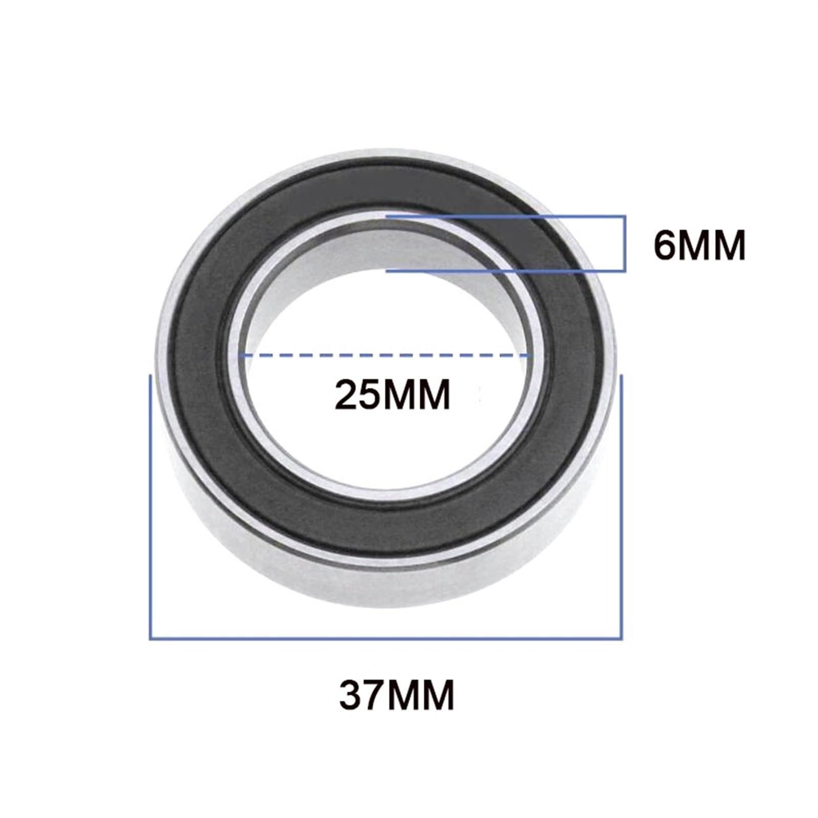 Łożyska rowerowe 25376-RS 25x37x6 mm ABEC-1 suport rowerowy i części zamienne (2.5)