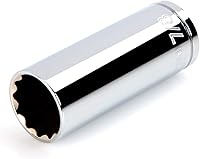 Vista 63 de TEKTON Juego de llaves de vaso de 6 puntos de 1/4 pulgadas de profundidad con riel, 11 piezas (5/32 - 9/16 pulgadas) SHD90105