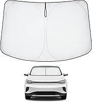 Vista 57 de Proadsy 2025 - Parasol para parabrisas actualizado con ajuste personalizado para Nissan Rogue 2014-2020, protector plegable de 4 capas