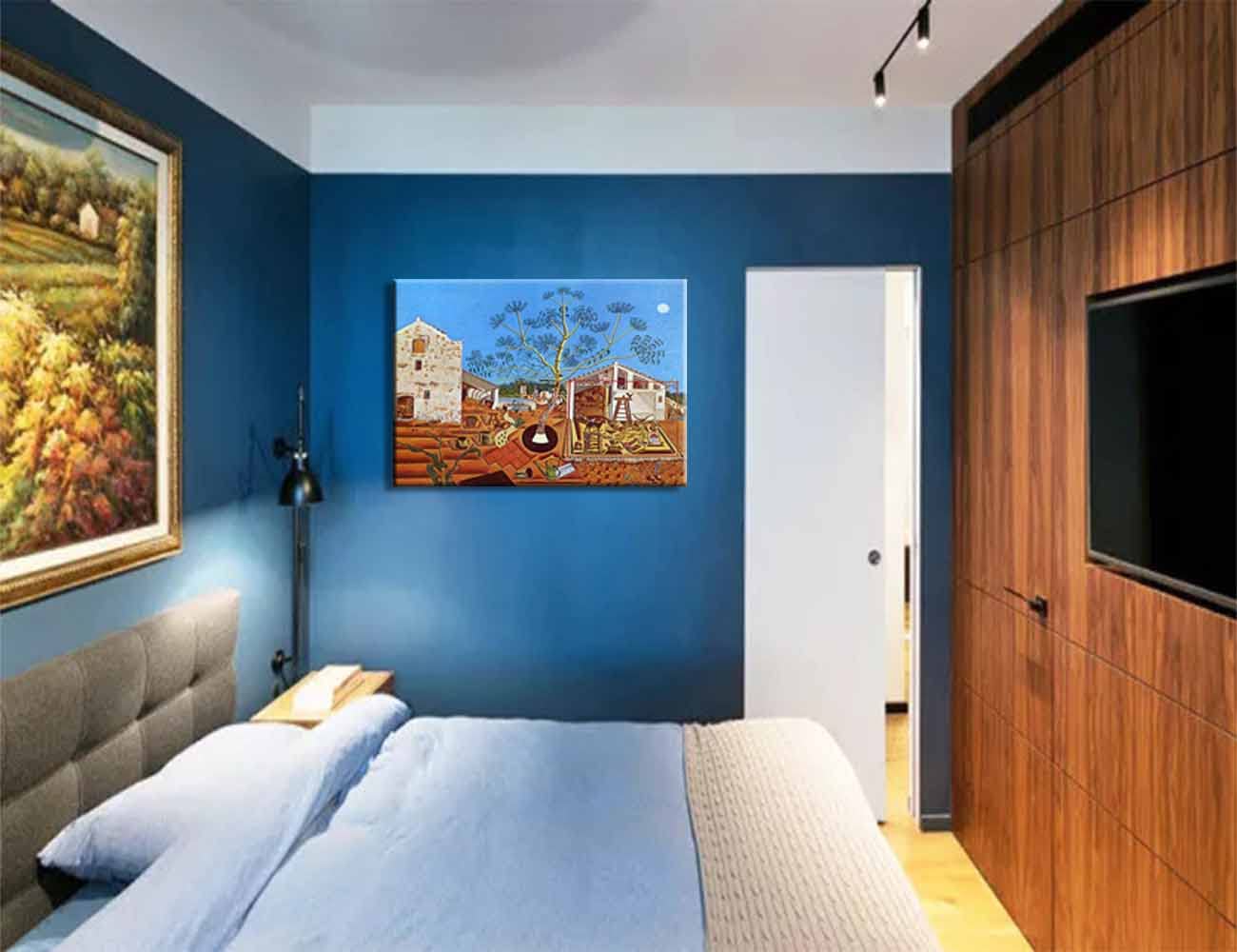 Amazon｜ジョアン・ミロ《農園》 ホーム装飾絵画インテリア家居