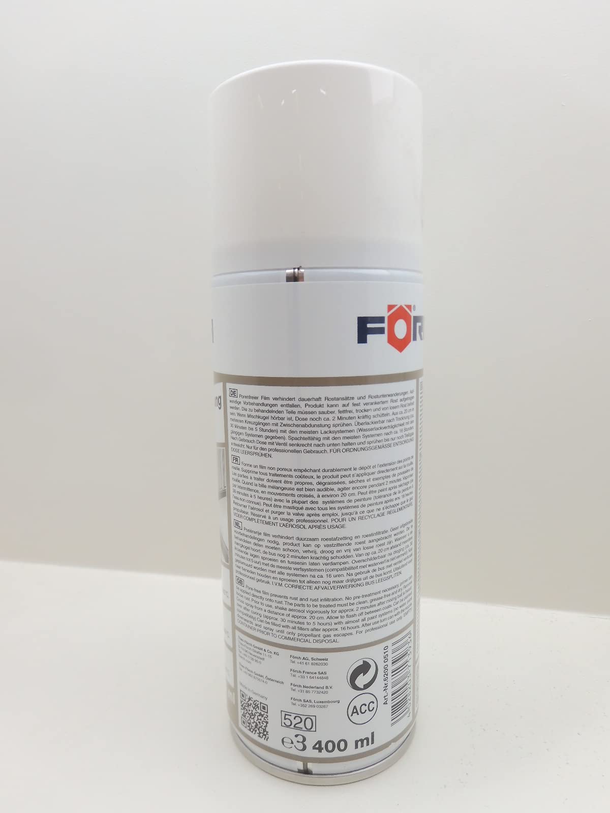 FORCH ROSTSTOP ROST GRUNDIERUNG Anti ROST L239 Spray 400ML GRAU (3)
