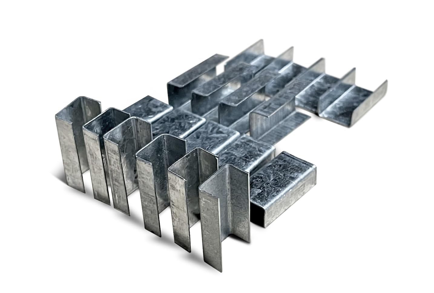 Packaging Open (Snap-On) Seals for 1/2" Strap Width Steel Strapping S28 (Pack of 1000) – Sturdy Metal Clips for Securing Heavy Packaging and Pallet Banding