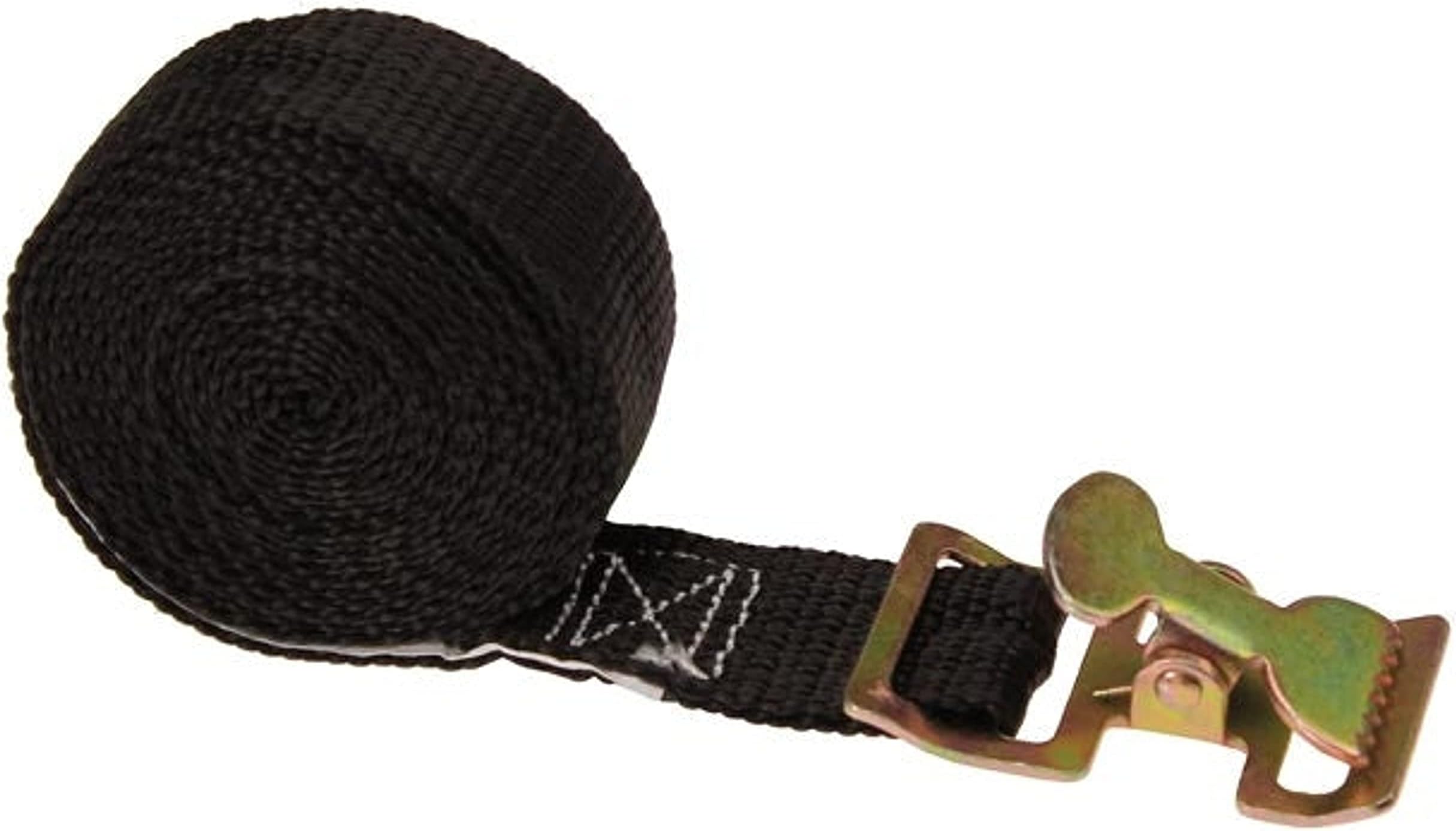US Cargo Control 1 Inch x 8 Foot Action Spring Buckle Strap with Alligator Clip