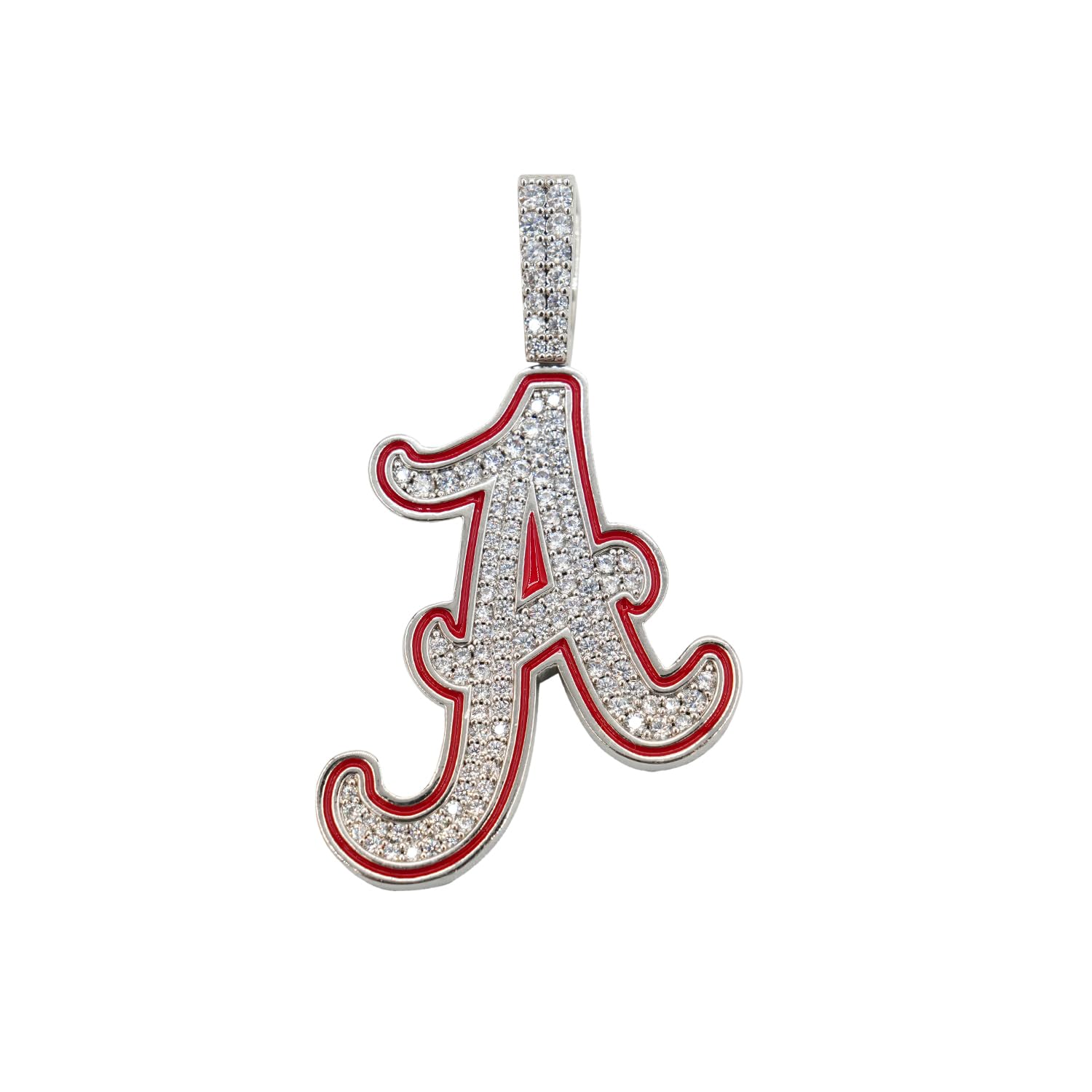 GLD Officially Licensed NCAA College Sports Team Micro Logo Pendant - Gold Plated Iced Out Necklace Charm