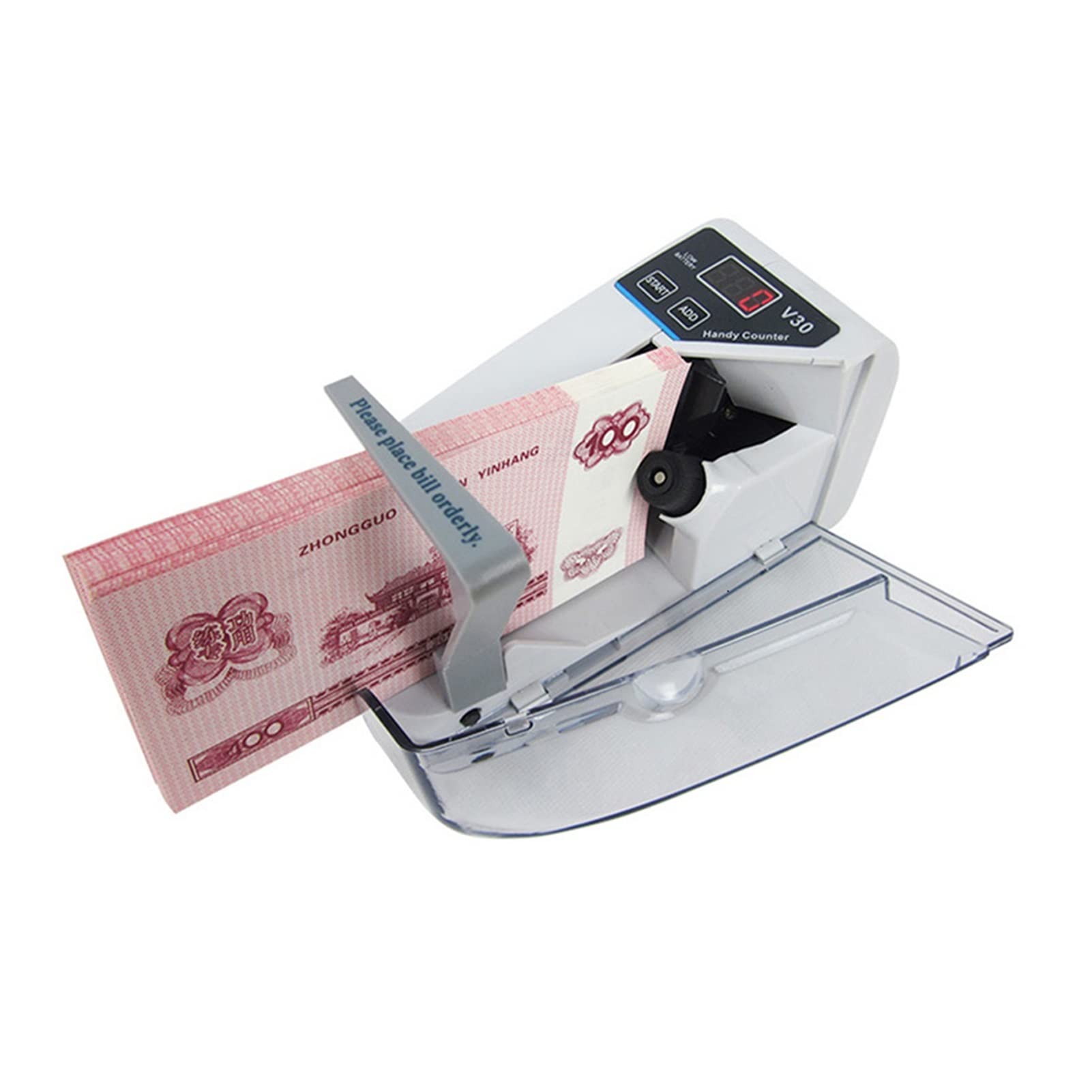 送料無料】ハンディカウンター V30 携帯型 紙幣計数機 コインレジ カール事務器 コインカウンター