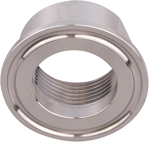 Miniatura 5 de DERNORD Tri abrazadera sanitaria de 3 pulgadas a trío hembra NPT de 1 pulgada (1 pulgada NPT hembra (3 pulgadas Tri-abrazadera))