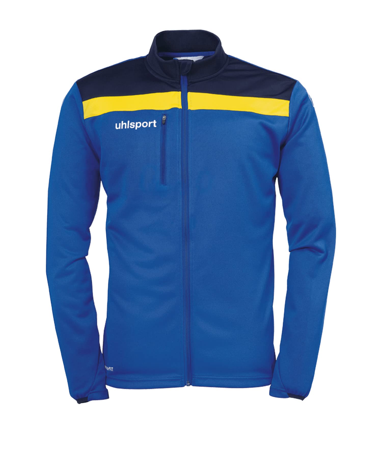 Uhlsport Offense 23 Jacket Children's Jacket - Azure/Navy/Lime Colored, 116
