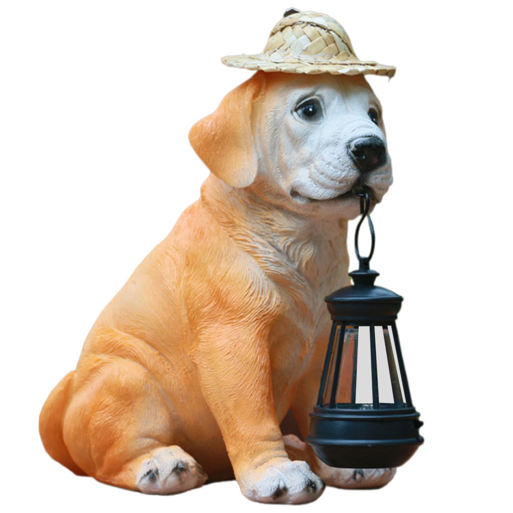 Chien labrador solaire pour illuminer chaleureusement votre jardin