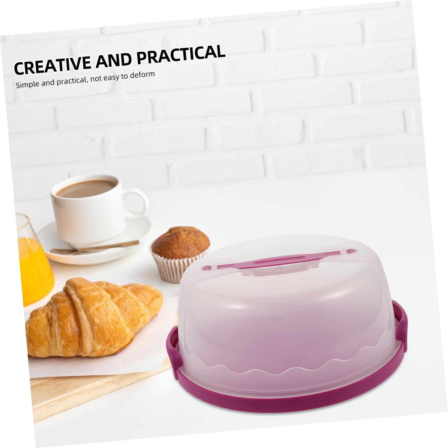 DECHOUS Cake Carrier Box for Cakes Reusable Dessert Container Stylish for Transporting and Preserving Freshness for Celebrations and Events