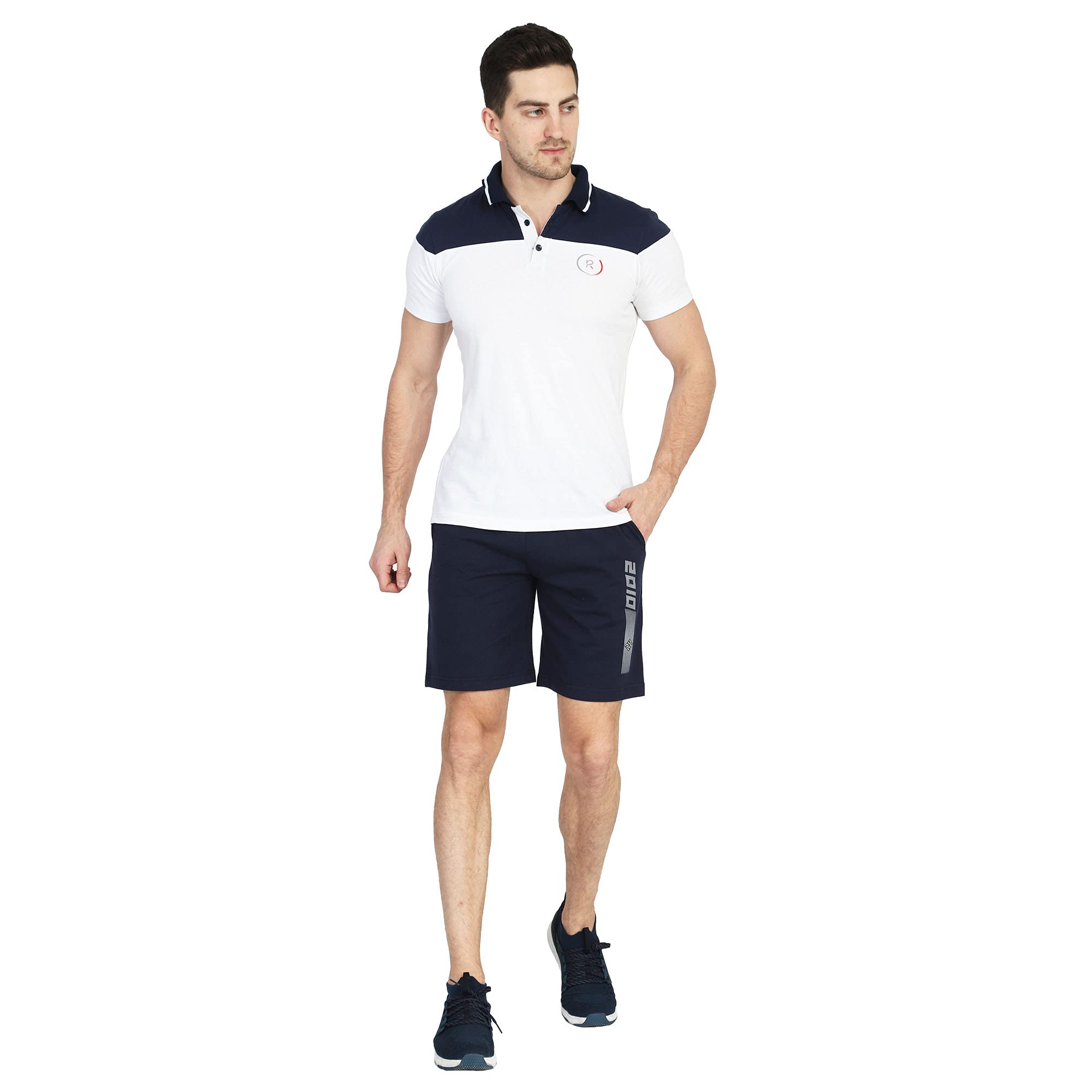 Men's Navy Blue Hosiery Knit Shorts | Comfortable Cotton Blend Lounge & Sleep Wear-image-2