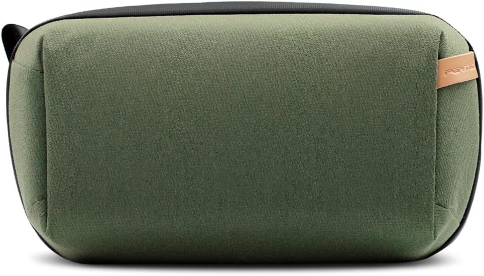 Travel Tech Organizer, Waterproof Tech Pouch, Electronics Accessories Organizer Travel Carrying Case, Organizer Bag for Cord, Phone Batteries, Charger,Photography SD Card, Green