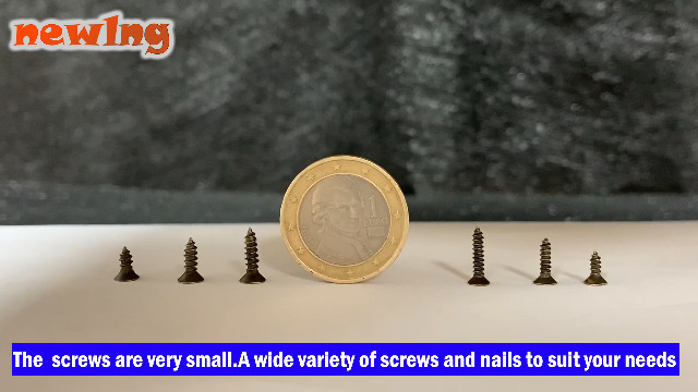 Image of newlng 1200pcs Small Screws 2& 2.5 * 6 /8 /10mm Phillips Flat Head Cross Self Tapping Tiny Screw Cabinet Electronic Accessories Screw Multifunctional DIY Micro Woodworking Screws Set Bronze