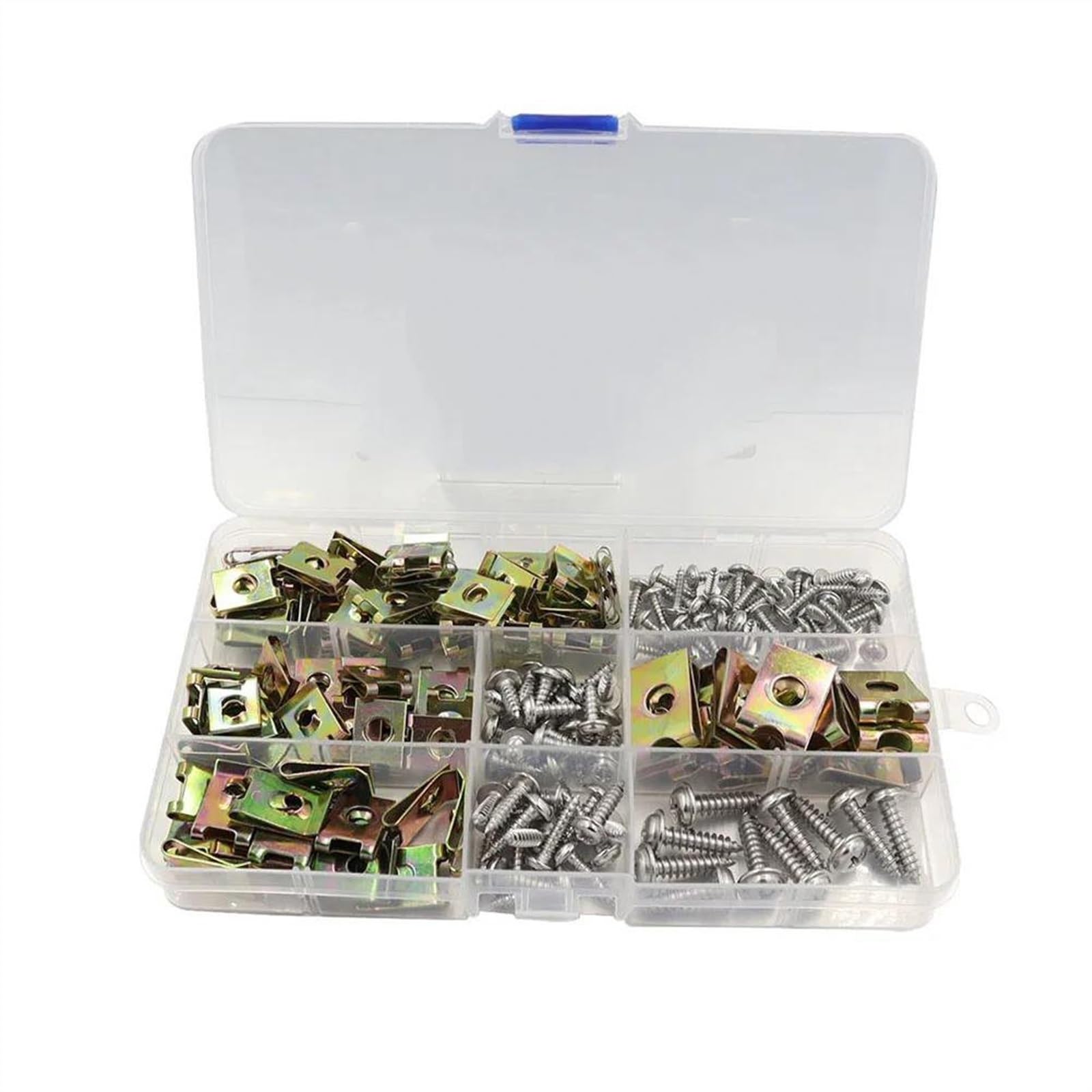 Viti e accessori Accessori Per Auto 170 Pz Viti Autofilettanti Assortimento Kit Parafango Per Paraurti Di Fissaggio U Dadi Clip E Self