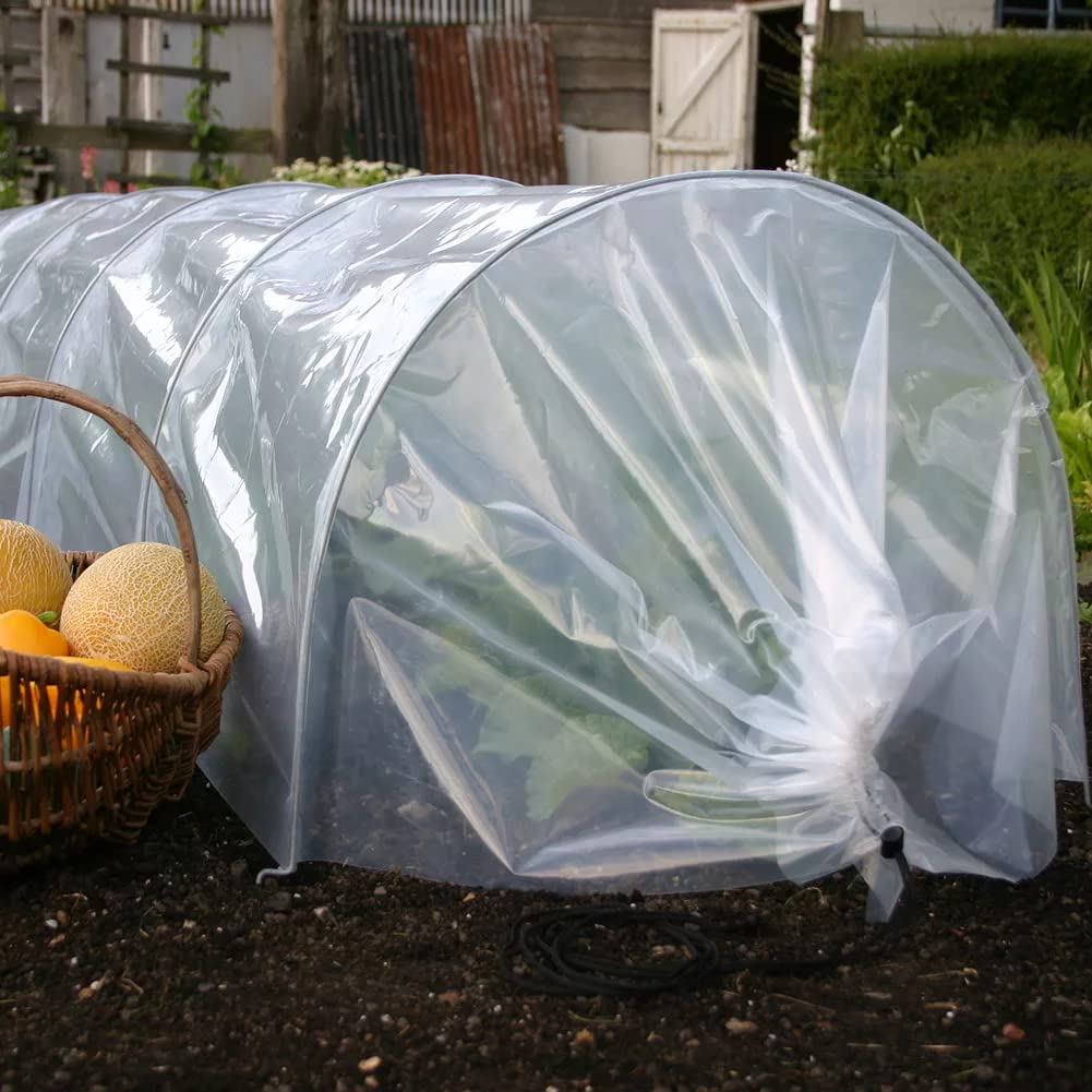 Muddy Hands 3m Long Large Poly Grow Tunnel Cloche Garden Fruit Salad Vegetable Plant Insect Bird Pest Sunlight Shade Protection Cover