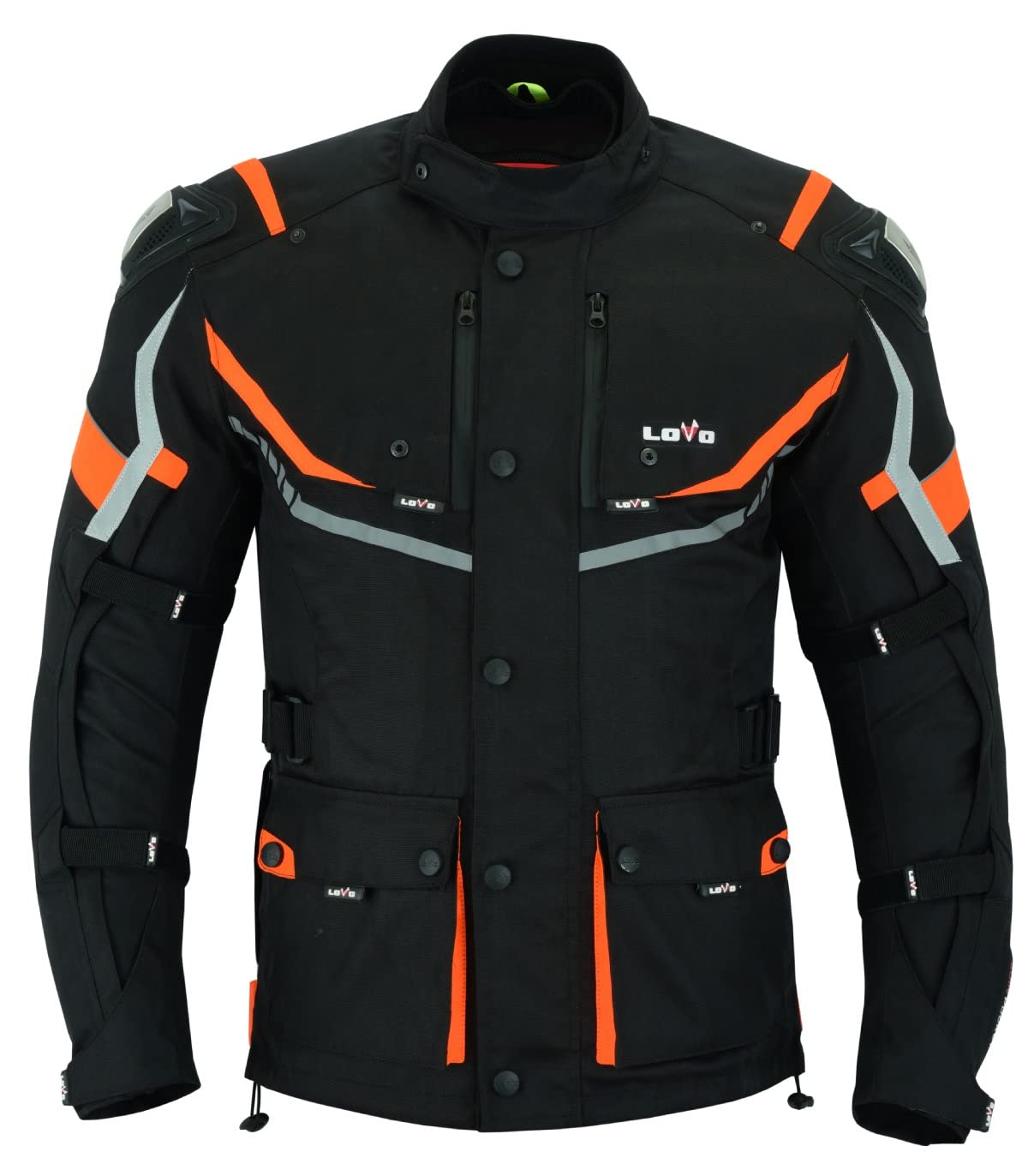 LOVO - Chaqueta Moto Tricapa 4 Estaciones Mujer - Chaqueta Moto Mujer Verano e Invierno con Protecciones - Cazadora Moto de Alta Resistencia con Longitud 3/4 - Perfecta para Viajes, Ciudad y Aventuras