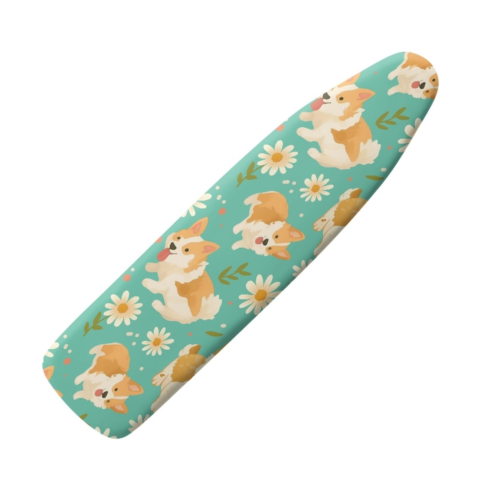 Extra large ironing board cover 140 x 45 Yellow Dog Thick cotton pad Ironing Board Cover Elastic washable,Resist Scorching and Staining,Heat Reflective & Vapour Permeable,Easy Fit