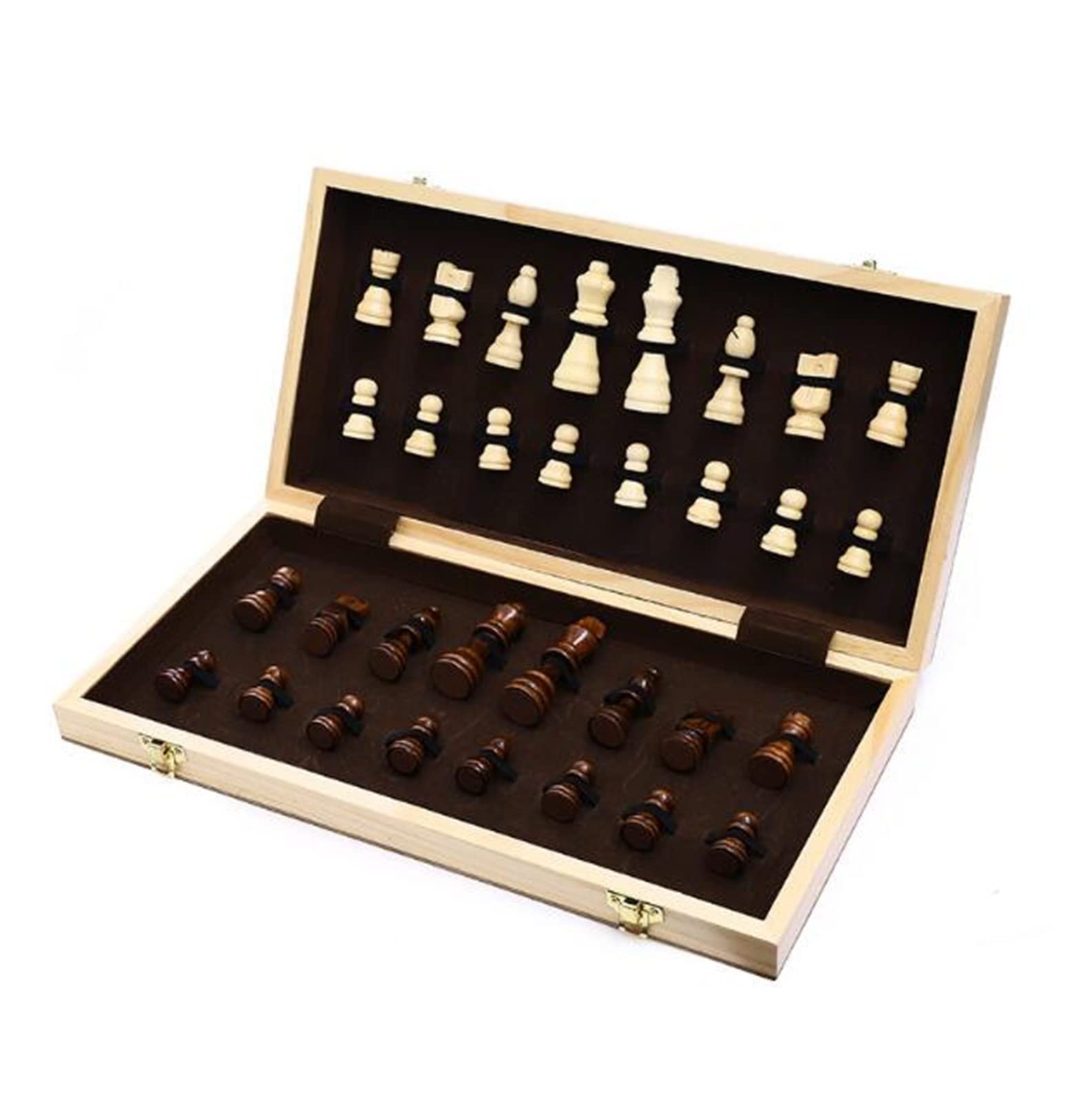 Set Di Scacchi Internazionale Scacchiere Pieghevoli In Legno Da 11 Pollici, Gioco Di Scacchi Da Viaggio Portatile Artigianale Per Torneo Per Principianti Scacchi Internazionali Scacchiera Professional