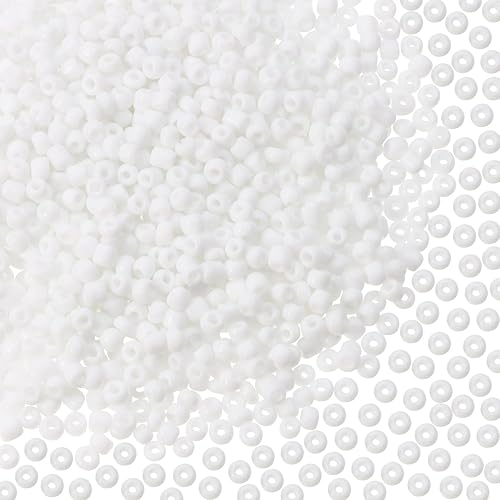 Miniatura 6 de Shapenty Mini cuentas de semillas de vidrio, cuentas espaciadoras redondas para collares, pulseras, aretes, llavero, anillos, joyería, cuentas,