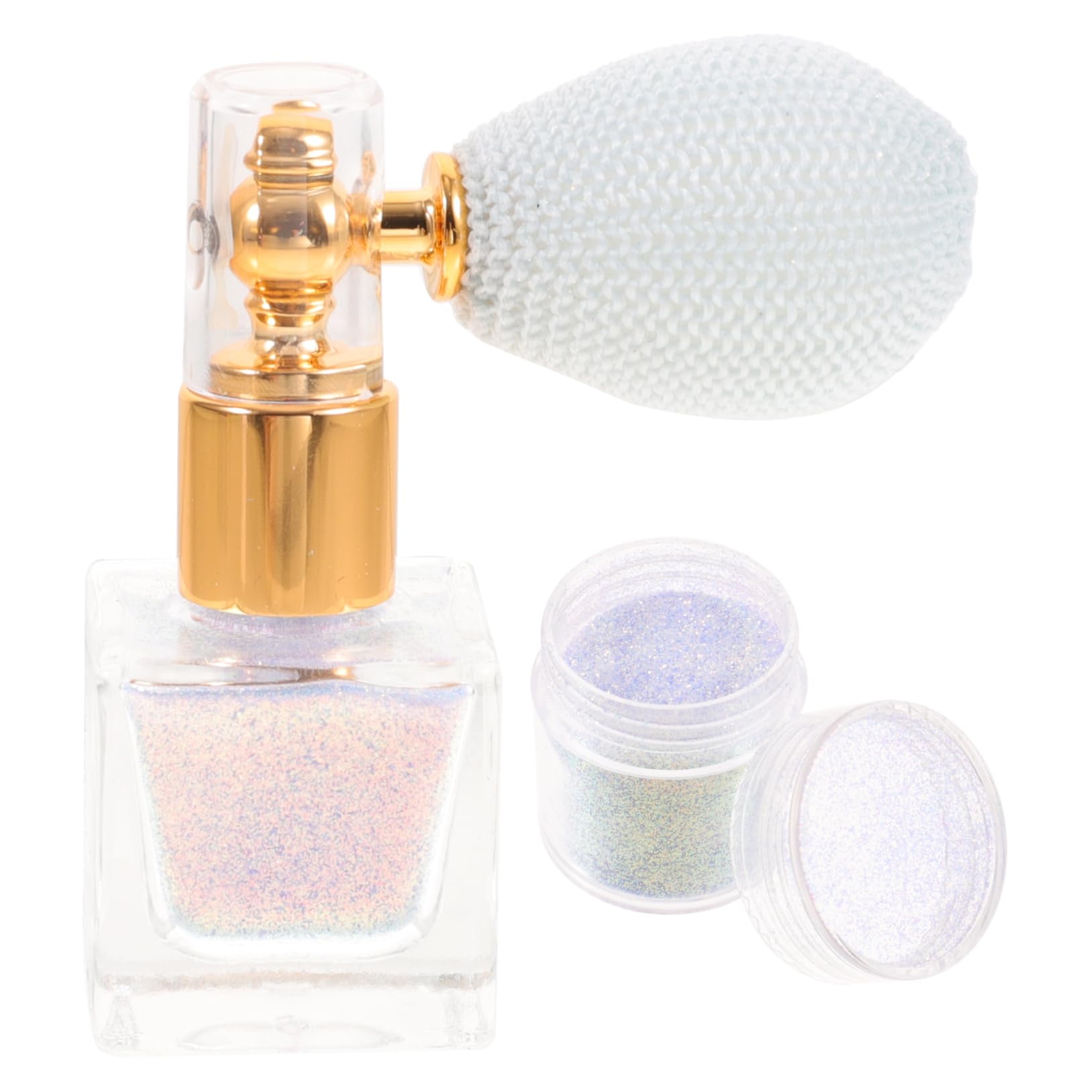 SHERCHPRY 1 Set Loose Glitter Spray for Body Face and Hair Shimmering Sparkle Spray Easy One Handed Operation Portable Design for Versatile Makeup Applications