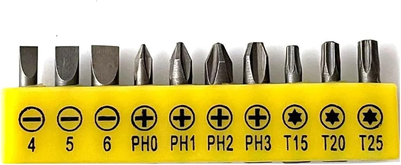 L-Shape Socket Wrench Metal Tool Yellow Tape Screwdriver Bit Tool Set 1Pcs(Red)