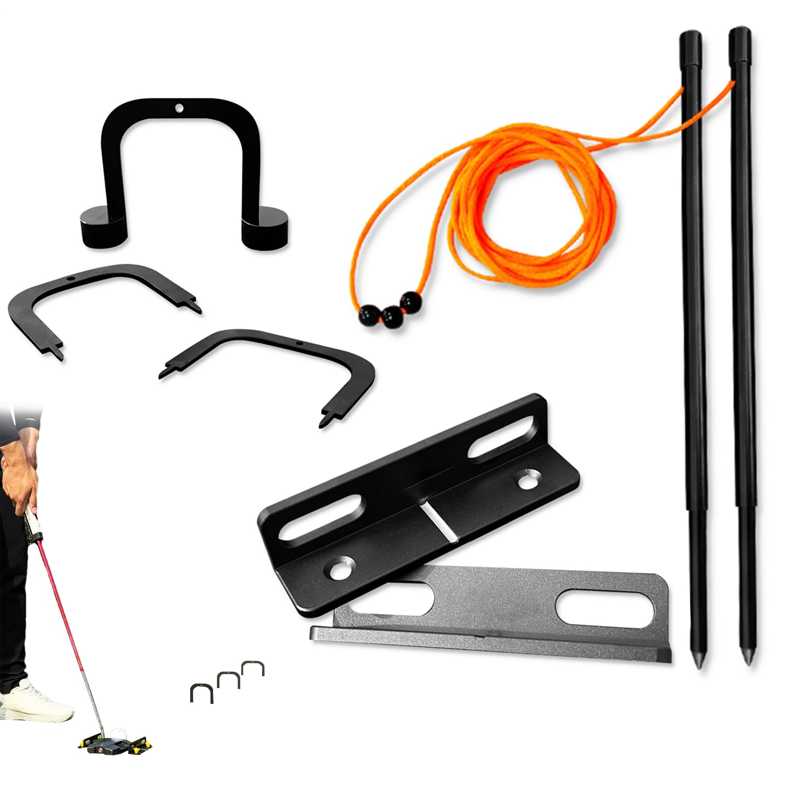 Indoor Putt-Tor-Trainer Tragbares Golf-Tor-Set